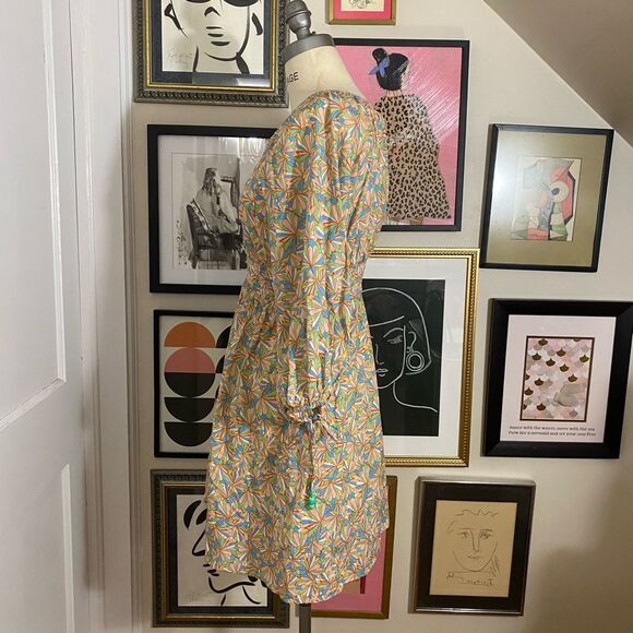 Shoshanna Women’s Multicolored 3/4 Sleeve Geometric Print Mini Dress sz XS - Picture 3 of 7